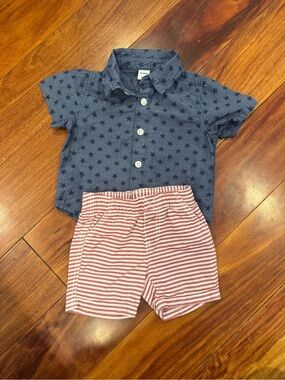 Old Navy Red White & Blue Set! Size 3-6 Months